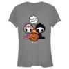 Junior's Tokidoki Halloween Trick Or Treat Couple T-Shirt 2 Junior's Tokidoki Halloween Trick Or Treat Couple T-Shirt -Fifthsun Shirts 23tgdk00017a 003 halloween love 301 copy
