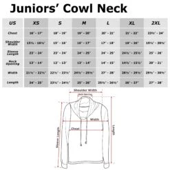 Junior's CHIN UP Christmas Happy Holla Dayz Cowl Neck Sweatshirt -Fifthsun Shirts 60046 014 size chart 4066fd8a b51a 49a2 bb0d 8b0c9f41ed7a