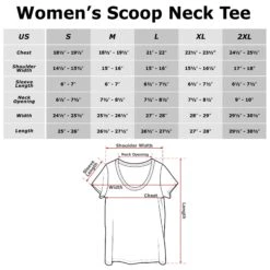 Women's The Little Mermaid Ariel And Friends Scoop Neck -Fifthsun Shirts 70013 004 size chart 4b910ec9 b940 4491 8b2f 57e61ebdf28f