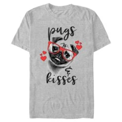 Men's Lost Gods Pugs And Kisses T-Shirt